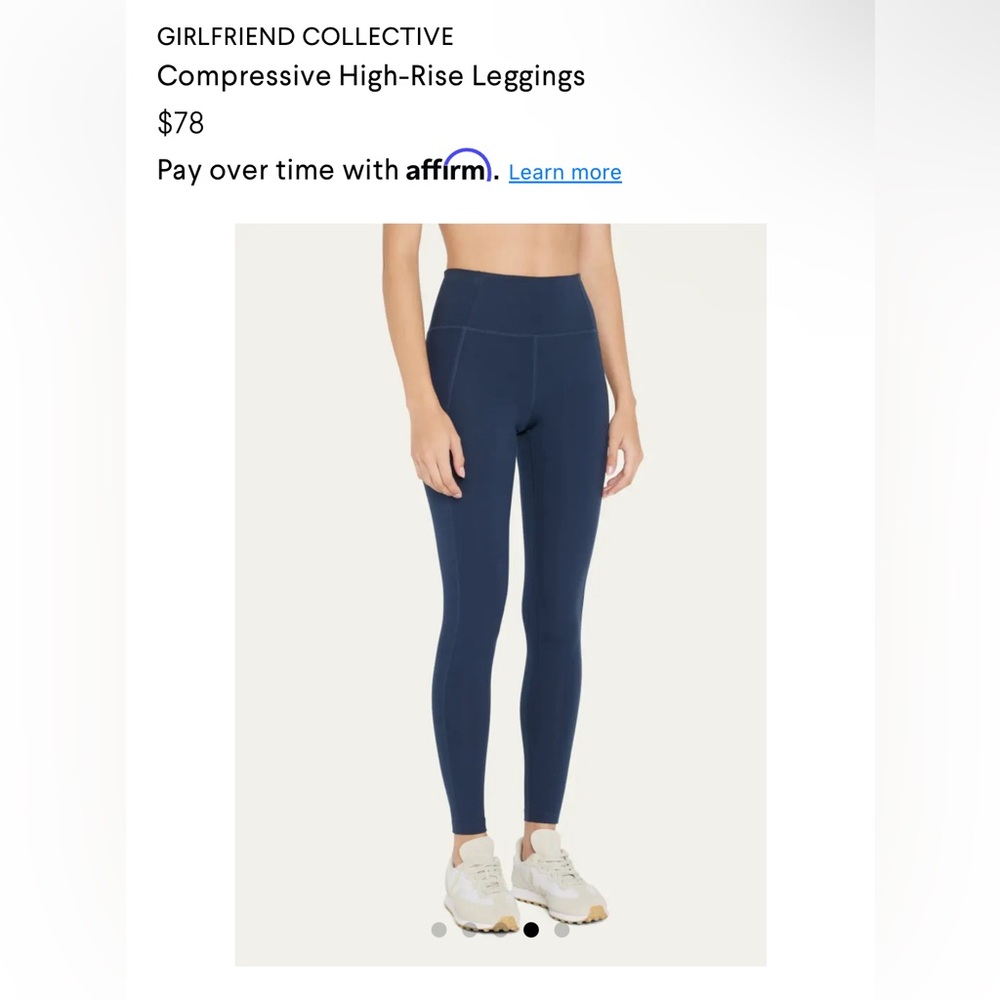 Girlfriend collective midnight compressive high rise legging